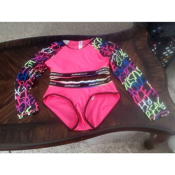 JUSTICE GIRLS WORKOUT OUTFIT - Picture 5 of 6